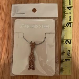 Stainless Steel Giraffe Necklace